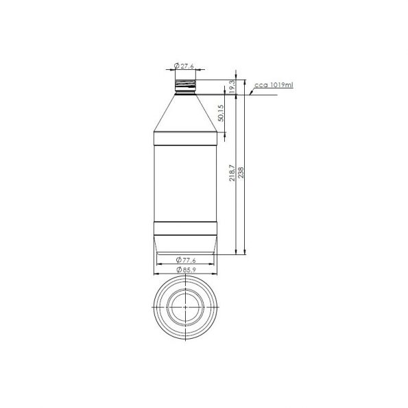 Plastenka 1000 ml PFP28
