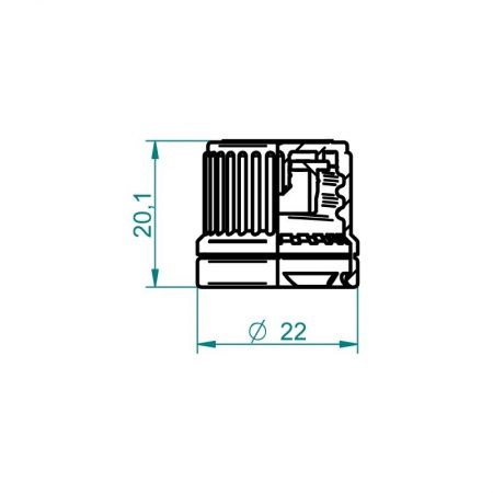 Pokrovček 18 TE/reducirka-Bel