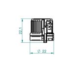 Pokrovček 18 TE/kapalka S1 1,8-bel
